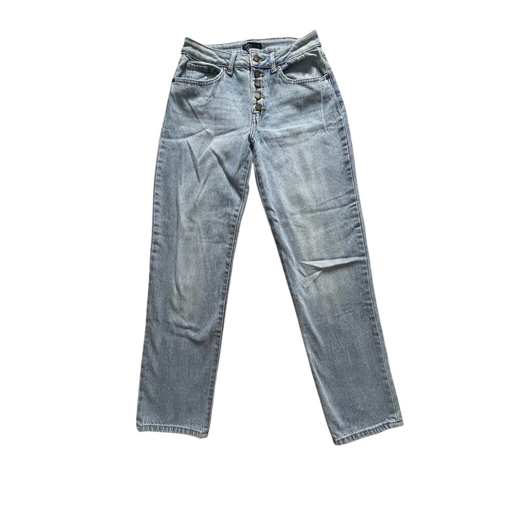 Sincerely Jules Women’s 5 / 27 Blue Denim Jeans Cotton Button‑Fly High Rise EUC